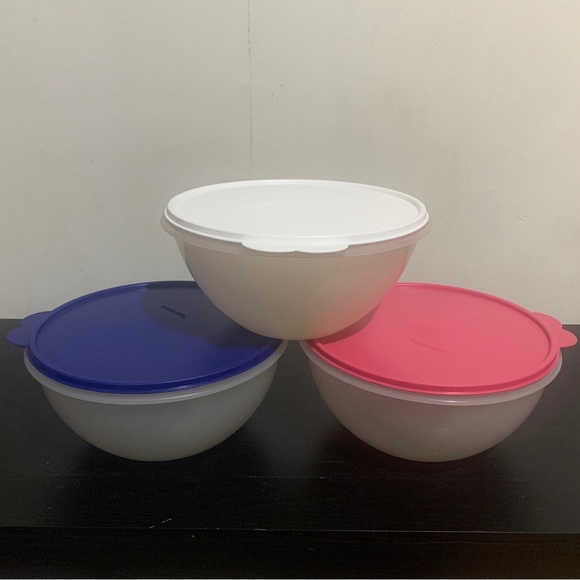 Tupperware Kitchen Tupperware Mixing Bowls 2 258a And 1 2372 With